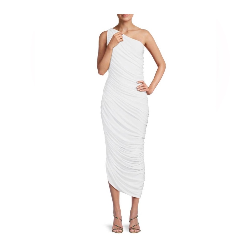 Norma Kamali Diana One-Shoulder Asymmetric Gown size Large